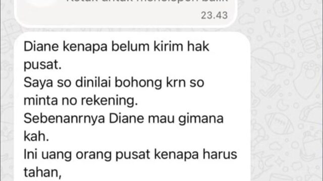 ”Dalih Orang Pusat” Bukti Chat Sahril Taher Coreng Nama Baik Presiden Prabowo