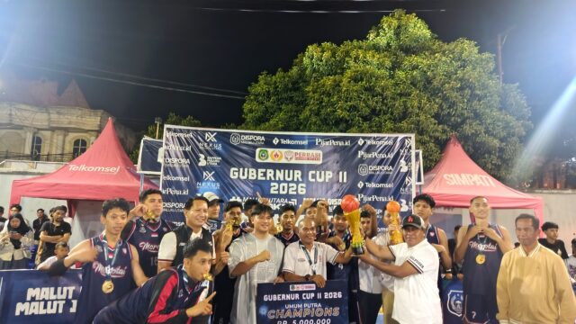 Resmi Ditutup Gubernur CUP II, Pemprov Malut Incar Atlet Pebasket Mudah